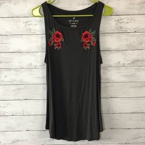 American Eagle Soft & Sexy Embroidered Tank